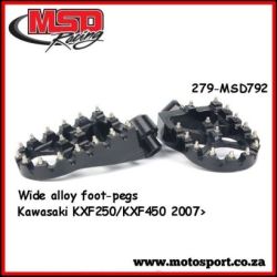 Wide Alloy Foot Pegs-Black-KX250/KXF/KLX