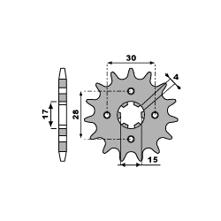 PBR Front Sprocket-0255/0272