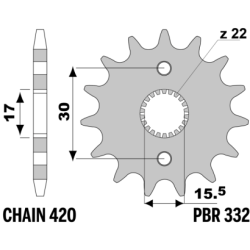 PBR Front Sprocket