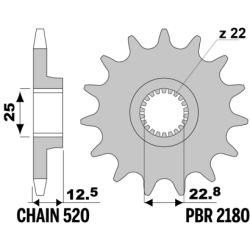 PBR Front Sprocket