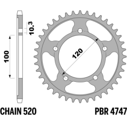 PBR Rear Tempered Sprocket