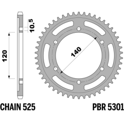 PBR Rear Sprocket