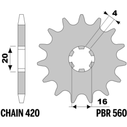 PBR Front Sprocket