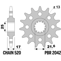 PBR Front Sprocket