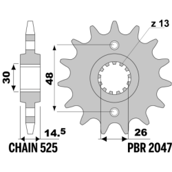 PBR Front Sprocket