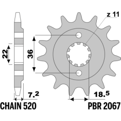 PBR Front Sprocket
