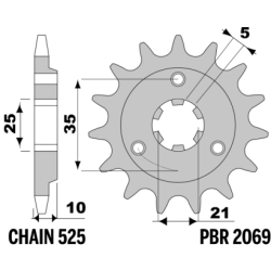 PBR Front Sprocket