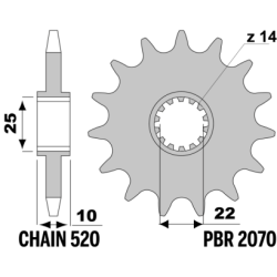 PBR Front Sprocket