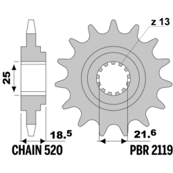 PBR Front Sprocket