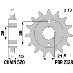 PBR Front Sprocket