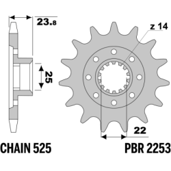 PBR Front Sprocket