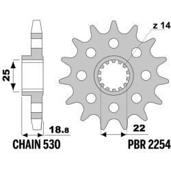 PBR Front Sprocket