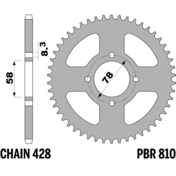 PBR Rear Sprocket