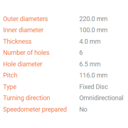 Moto-Master Ultra Light Disc Rear KX125/KX250/KX500