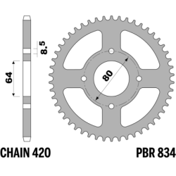 PBR Rear Sprocket