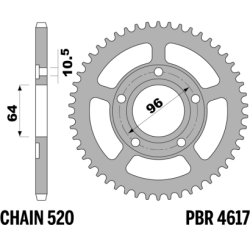 PBR Rear Sprocket