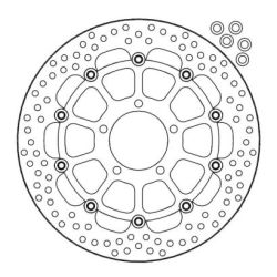 M-M Halo Floating Disc-ZX-10R Front