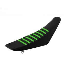Gripper Seat Cover Black/Green Stripes-KXF250/450 06-08