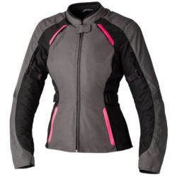RST AVA Lady Textile Jacket-Grey/Black/Neon Pink-L/14