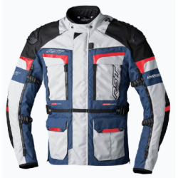 Adventure-X CE Textile Jacket-Silver/Red/Blue-L/44