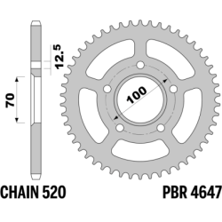 PBR Rear Aluminium Sprocket