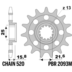 PBR Front Sprocket