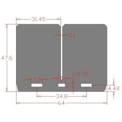 Carbono Carbon Reed-V-Force 3 Block