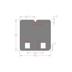 Carbono Carbon Reed-V-Force 3 Block