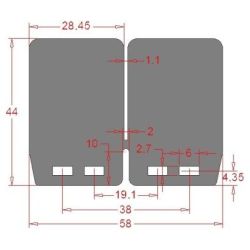 Carbono Carbon Reed-V-Force 4 Block