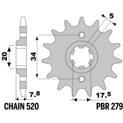 PBR Front Sprocket