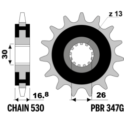 PBR Front Rubber Damper Sprocket