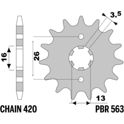 PBR Front Sprocket