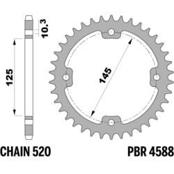 PBR Rear Sprocket