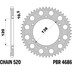 PBR Rear Sprocket