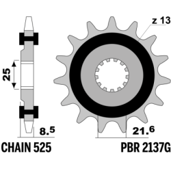 PBR Front Rubber Damper Sprocket