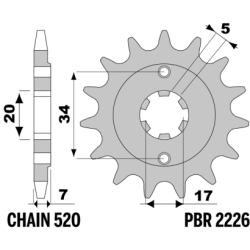 PBR Front Sprocket