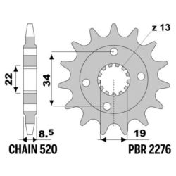 PBR Front Sprocket