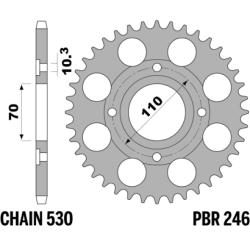 PBR Rear Sprocket