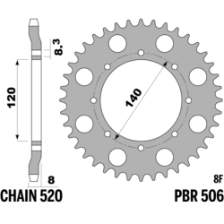 PBR Rear Sprocket