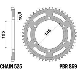 PBR Rear Sprocket