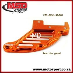 Rear Disc Guard(Shark Fin)-Orange-20mm Axle