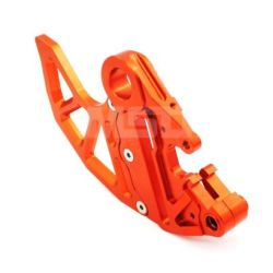 Rear Disc Guard(Shark Fin)-Orange-25mm Axle