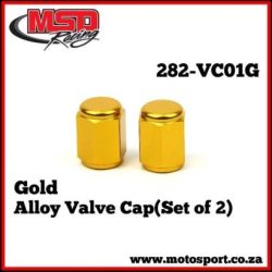 Alloy Valve Cap(Set of 2)-Gold