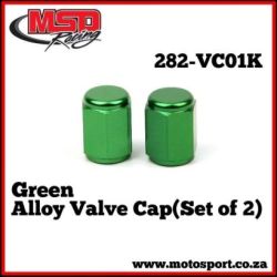 Alloy Valve Cap(Set of 2)-Green