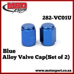 Alloy Valve Cap(Set of 2)-Blue