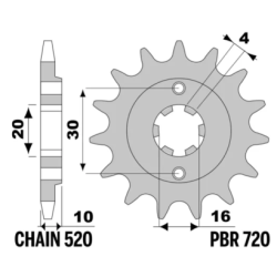 PBR Front Sprocket