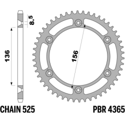PBR Rear Sprocket
