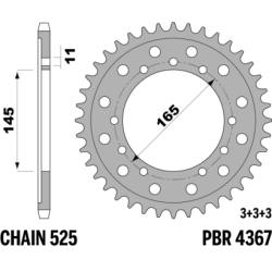 PBR Rear Sprocket