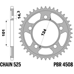 PBR Rear Sprocket