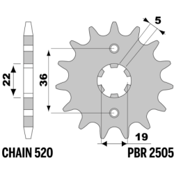 PBR Front Sprocket